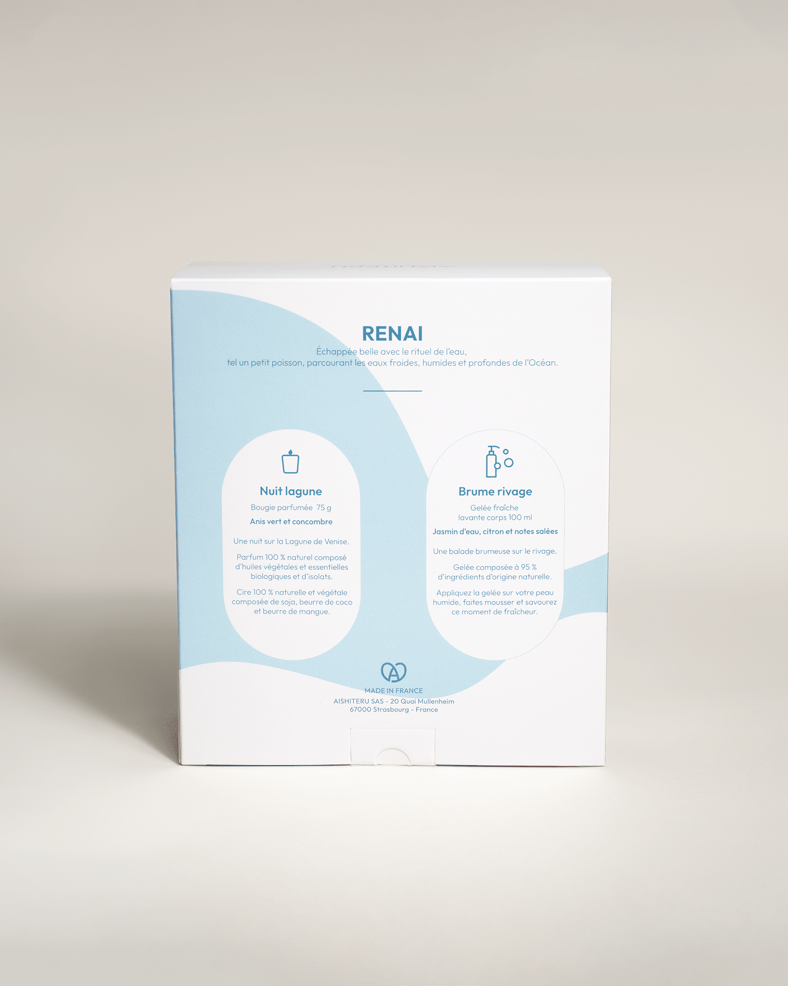 RENAI - Coffret rituel de l’eau parfum d'interieur AISHITERU